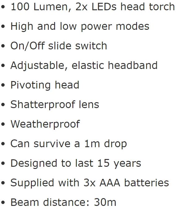 פנס ראש מקצועי אנרג'ייזר ENERGIZER HDA321 TEXT